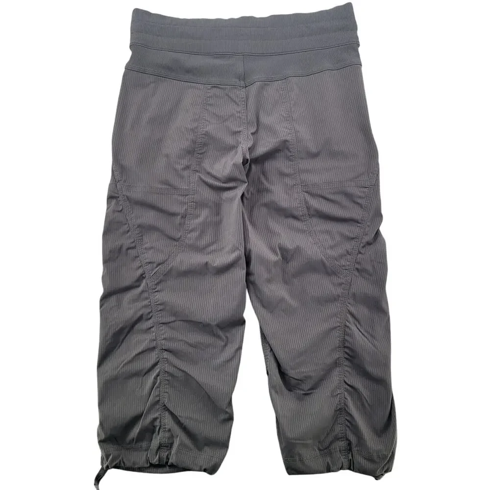 Lululemon Dance Studio Crop Pants Gray Athleisure Yoga S Pilates Travel Minimal